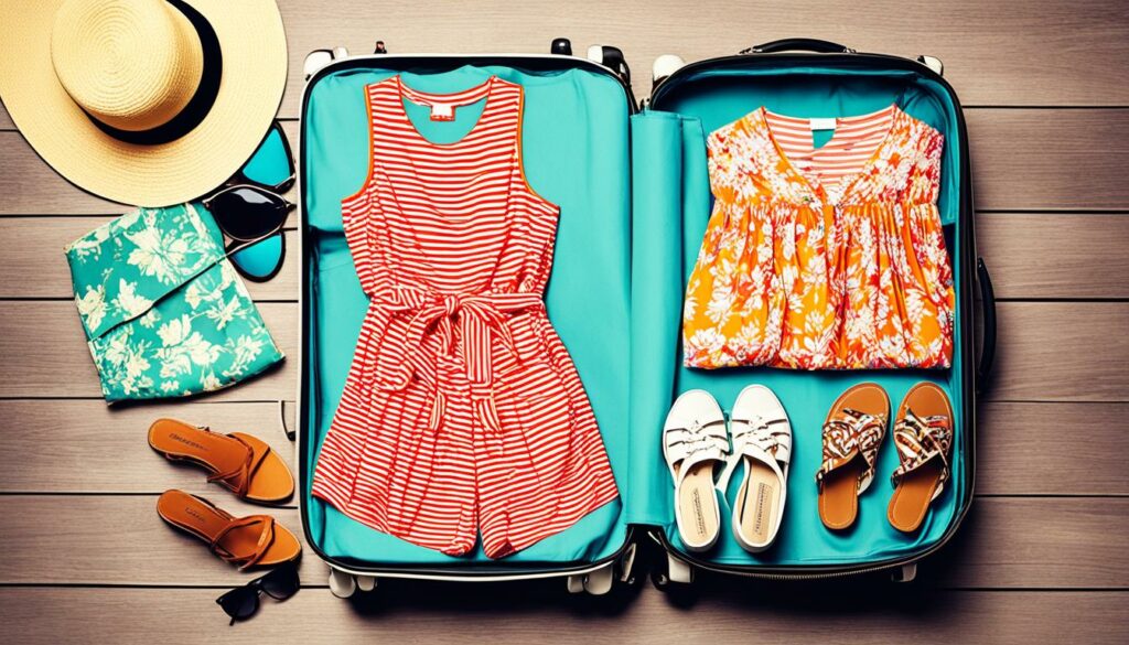 packing list for summer vacation
